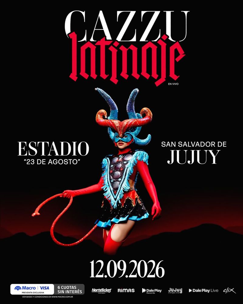 Cazzu llega con su tour "Latinaje" a Jujuy.