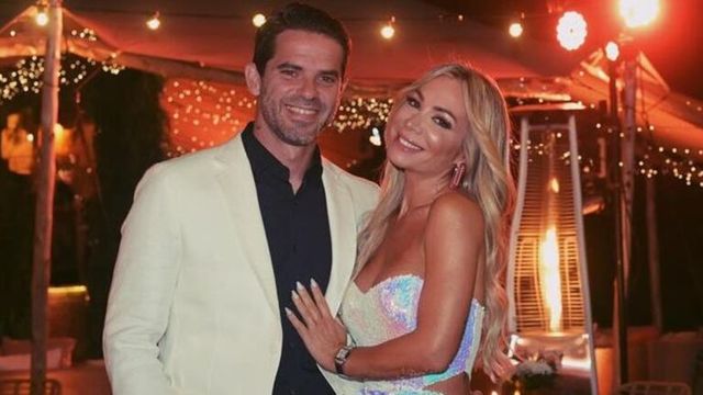 Fernando Gago y su esposa