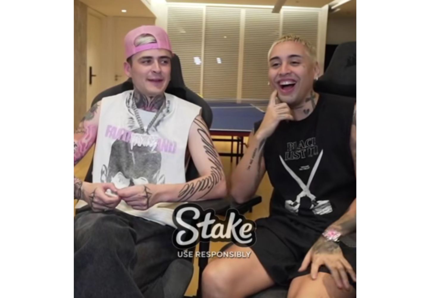 Los cantantes estuvieron en el reconocido stream.