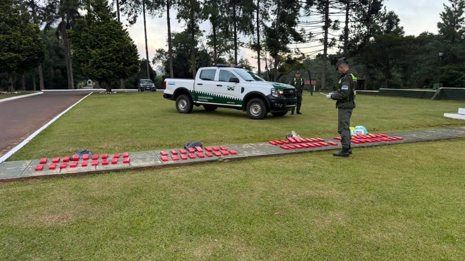 Incautaron 70 paquetes de marihuana en un operativo de Gendarmería en San Antonio
