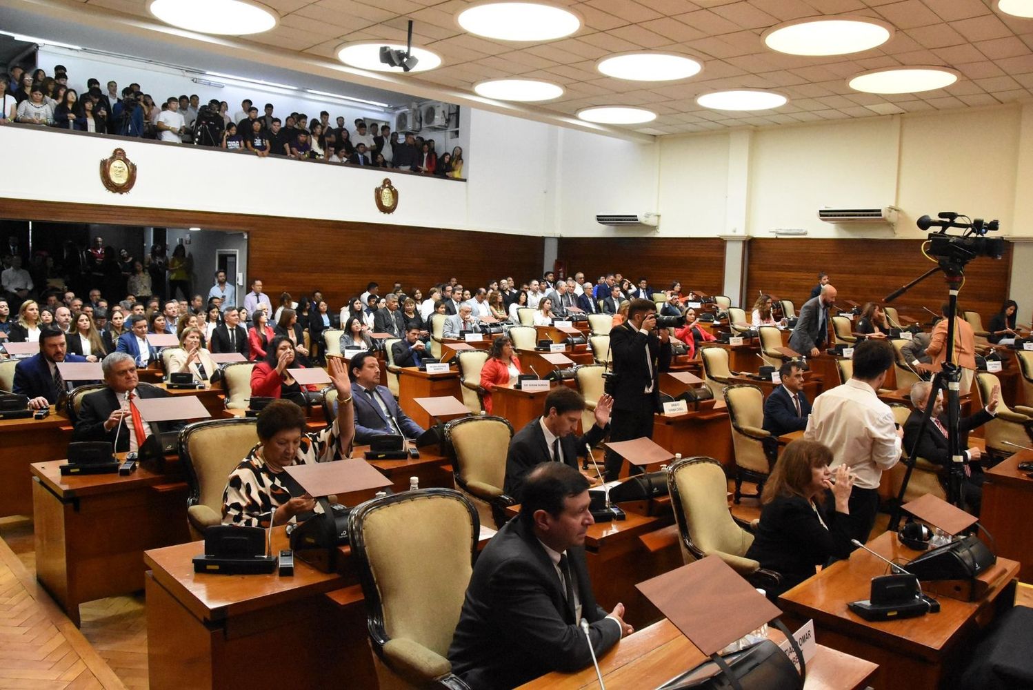 Además del pleno de la Cámara de Diputados, asistieron a la apertura de sesiones para el año 2026 invitados especiales.