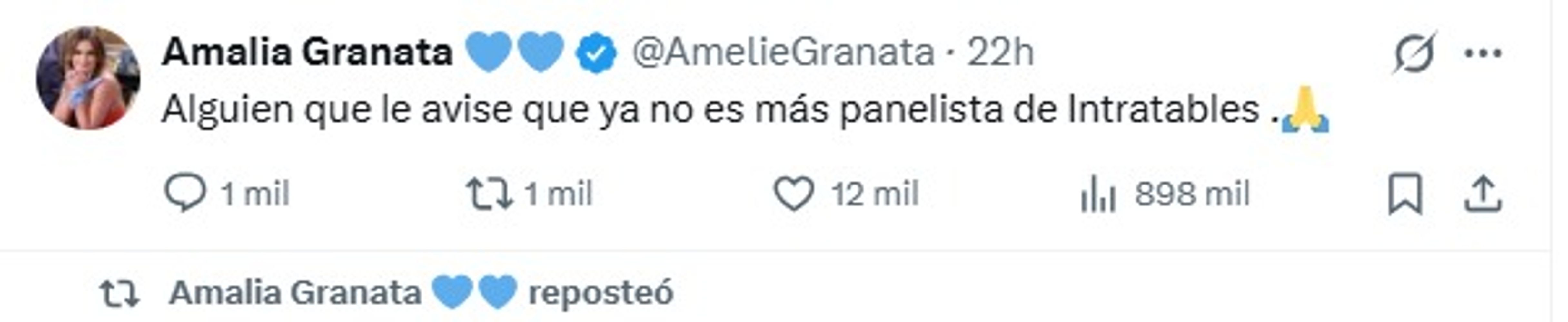 Amalia Granata en X