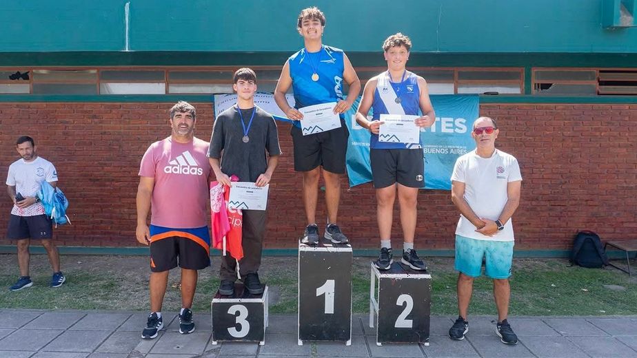 Atletismo: Emanuel Quevin dominó el Grand Prix de Lanzamientos en Azul