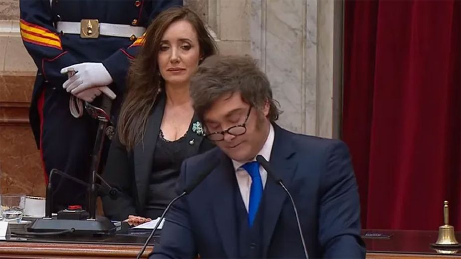 ¿Falta de respeto? El gesto viral de Villarruel con Milei en pleno discurso en el Congreso