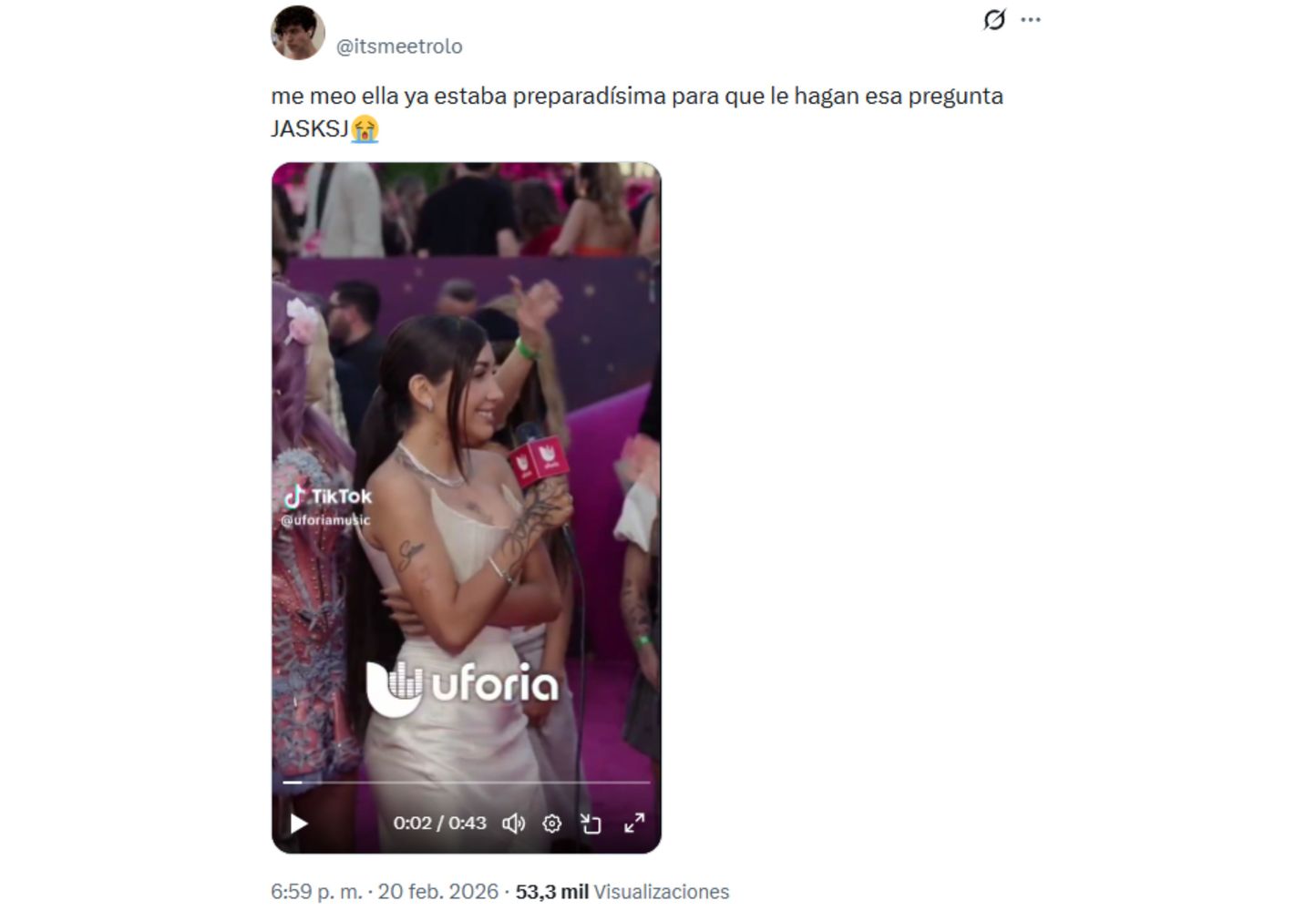 El momento se viralizó en las redes sociales.