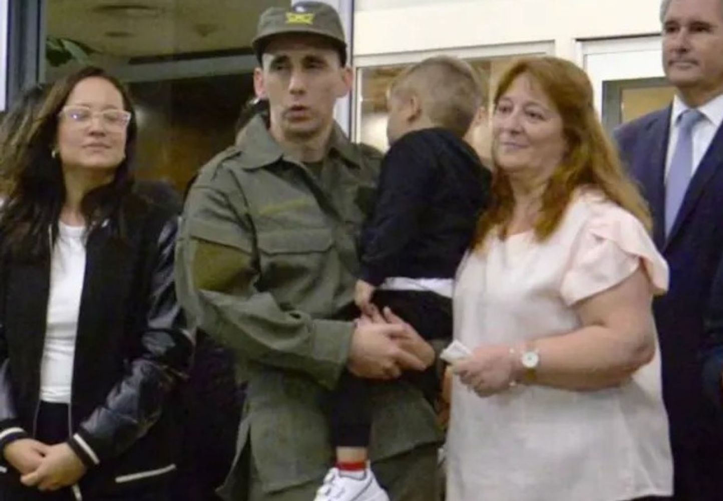 Nahuel Gallo y su familia
