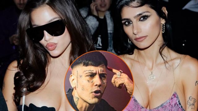 El incómodo encuentro de Duki y Emilia Mernes con Mia Khalifa en un desfile: el gesto del cantante que no pasó desapercibido