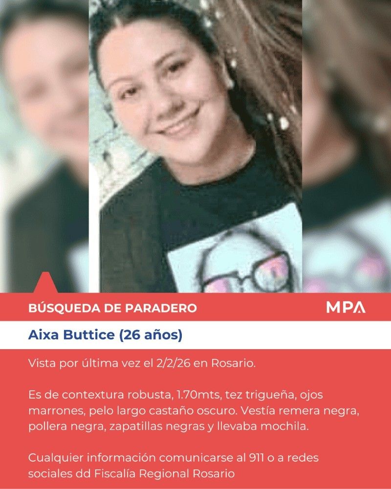 Buscan a una joven de 26 años que fue vista por última vez en la zona oeste de Rosario