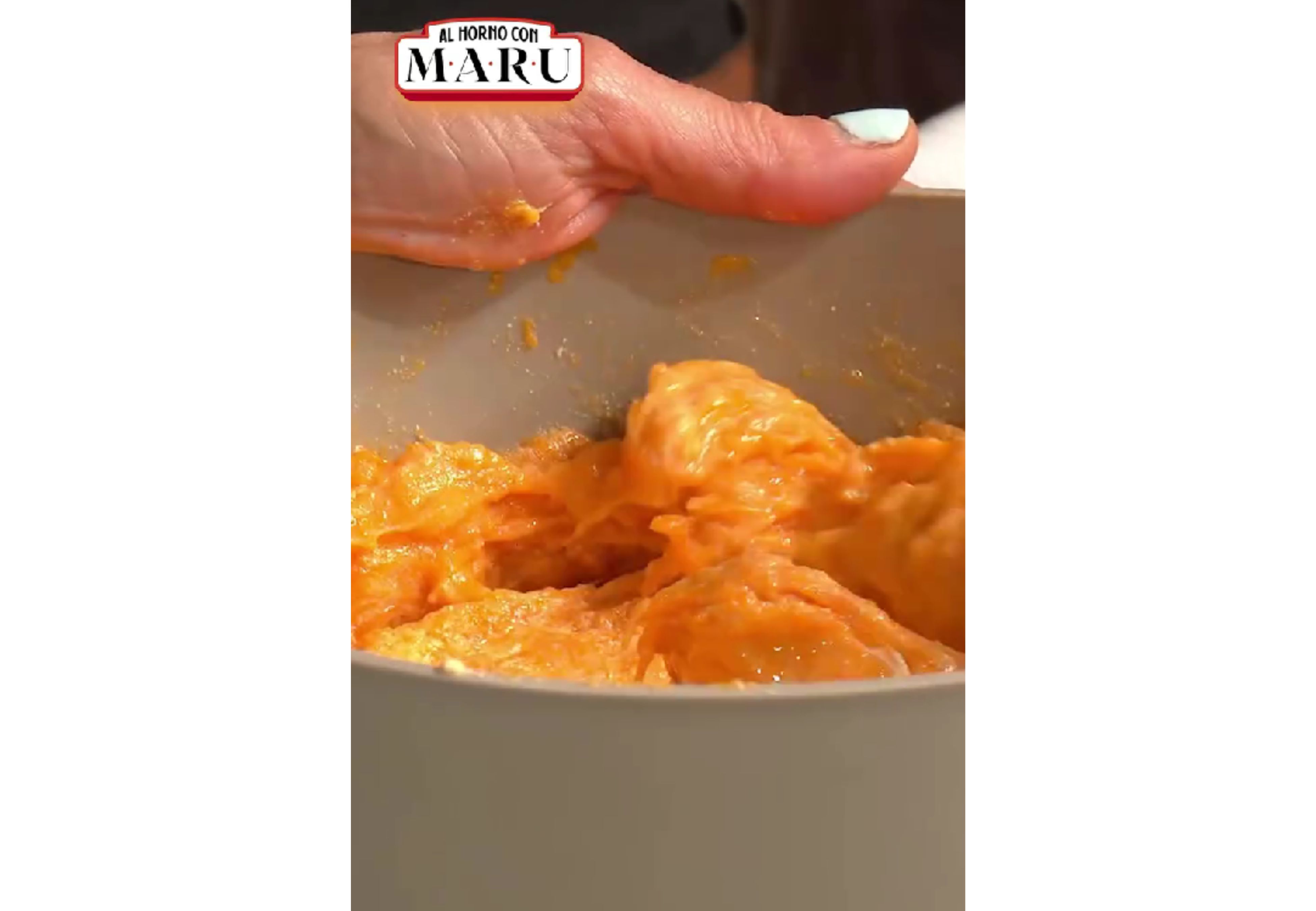 Este relleno es súper cremoso.