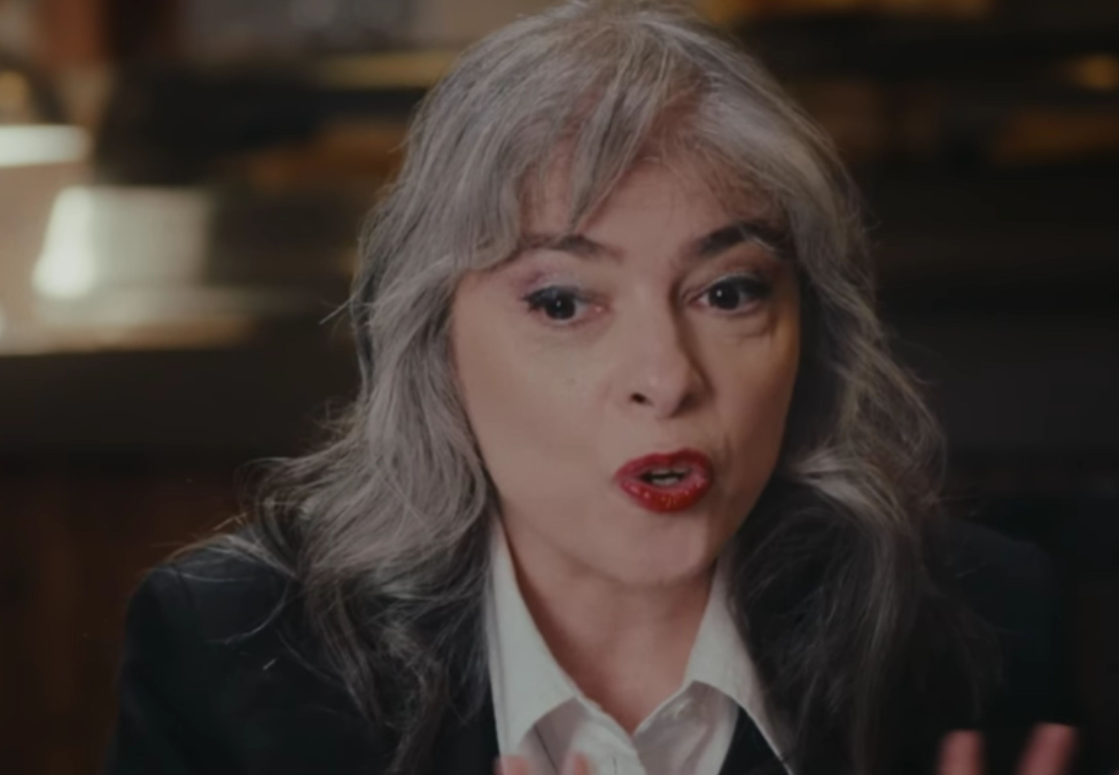 Mariana en la entrevista.