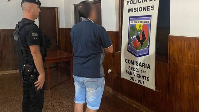 San Vicente: detuvieron a un hombre por amenazar a su vecino con un puñal.
