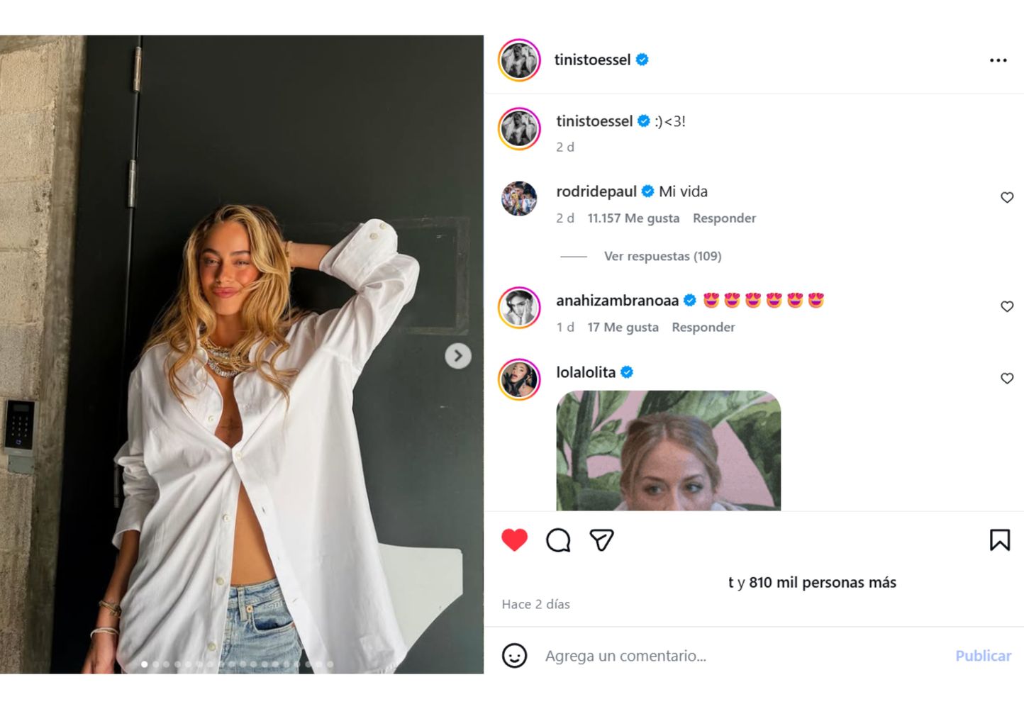 El comentario de Rodrigo de Paul.