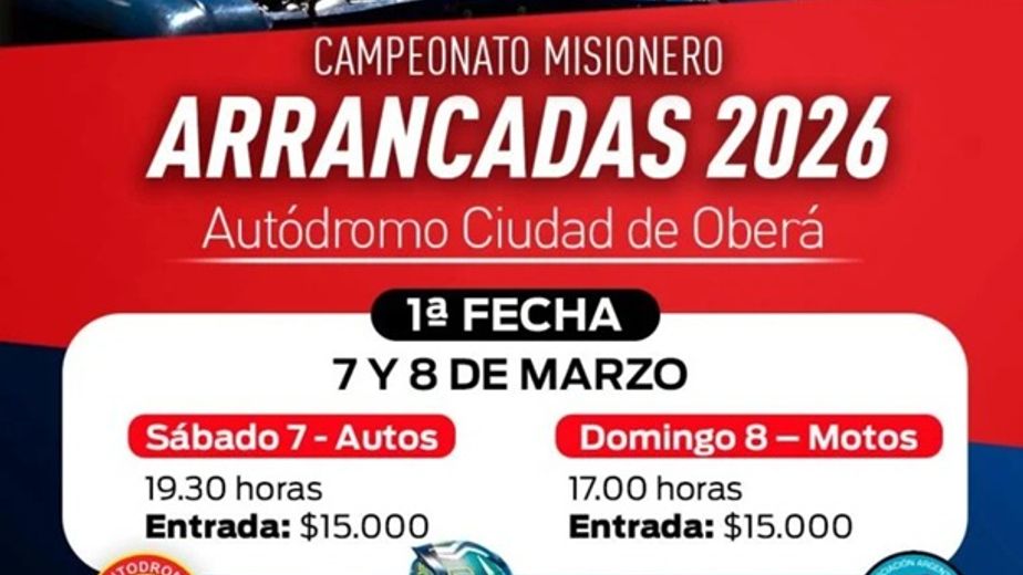 El autódromo de Oberá recibirá la primera fecha del Campeonato Misionero de Arrancadas 2026