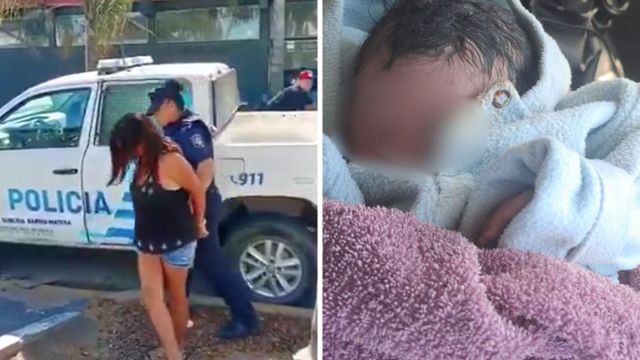 Estremecedor caso de un bebé abandonado en Merlo