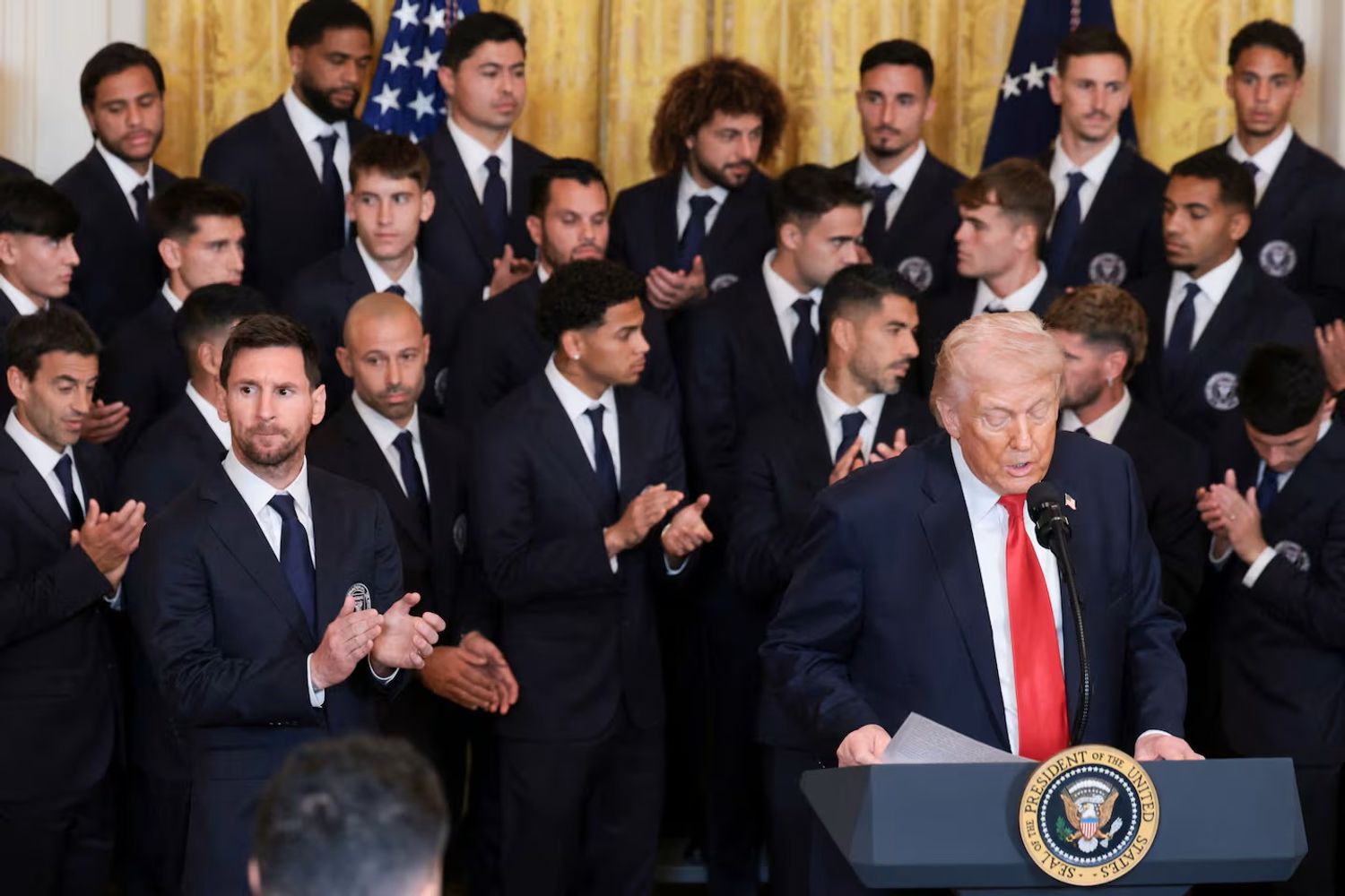 Lionel Messi y Donald Trump