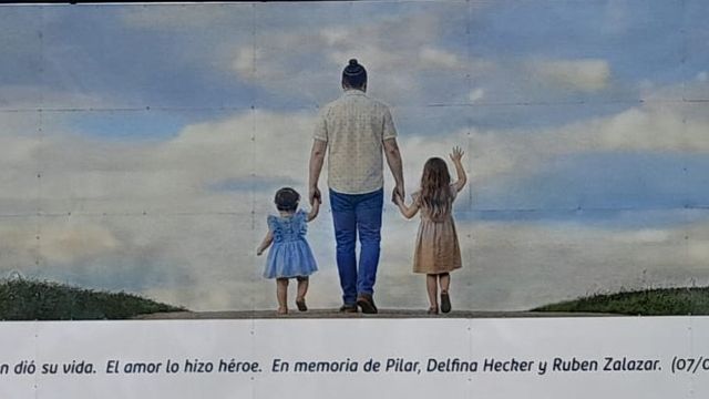 Delfina, Pilar Hecker y Eduardo Zalazar.