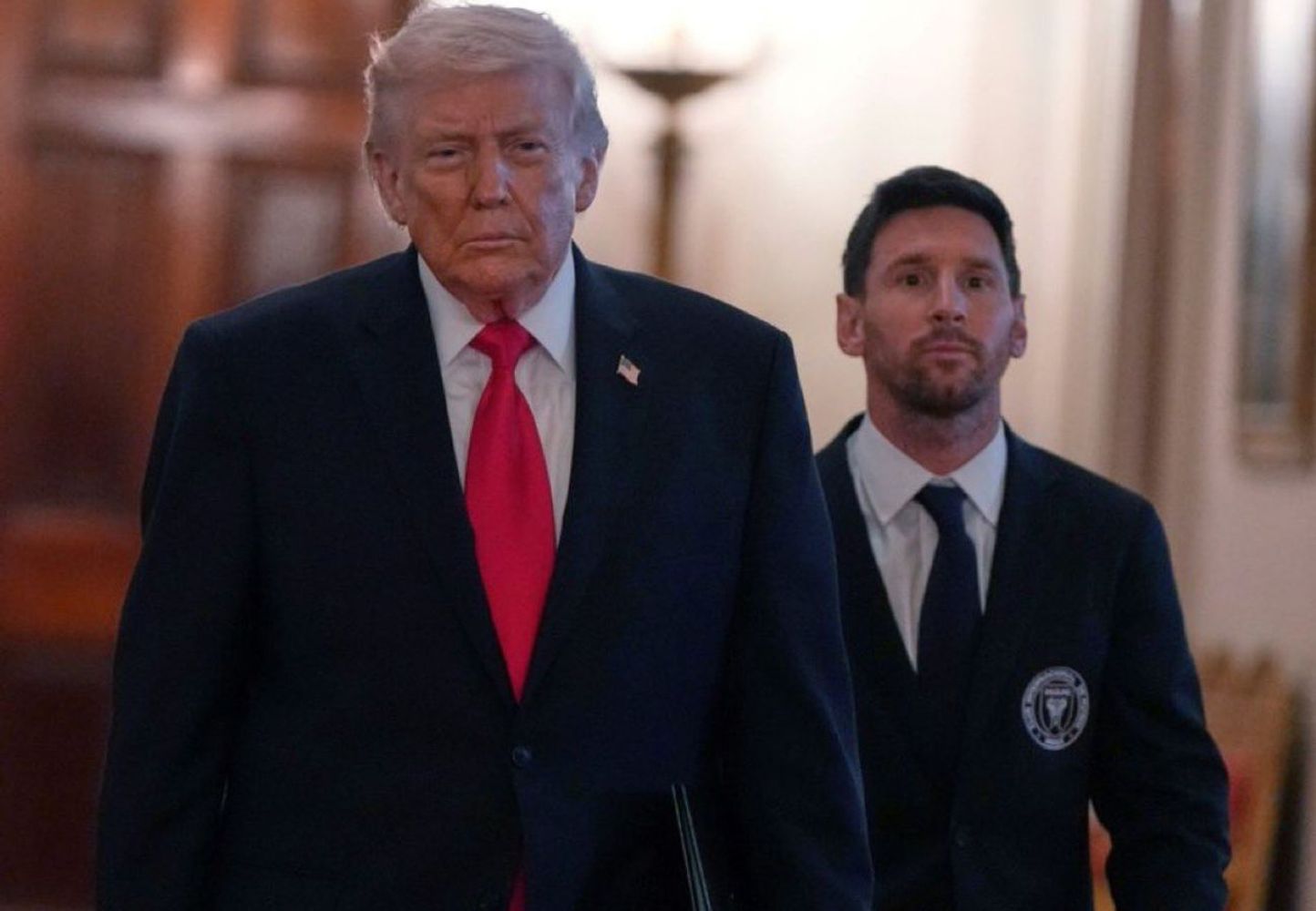 Messi y Trump en la Casa Blanca