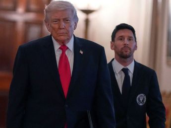 Insólito: frente a Lionel Messi y todo Inter Miami, Donald Trump habló de la guerra con Irán