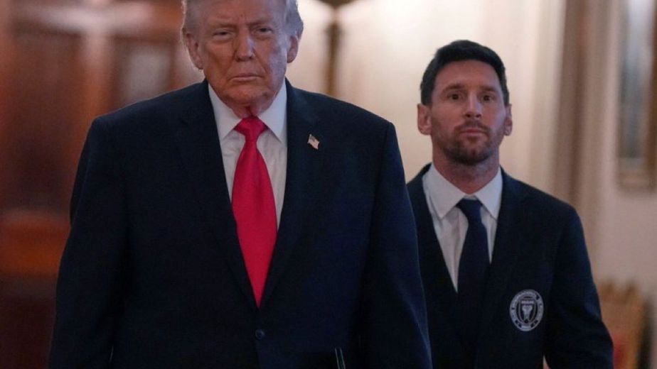Insólito: frente a Lionel Messi y todo Inter Miami, Donald Trump habló de la guerra con Irán