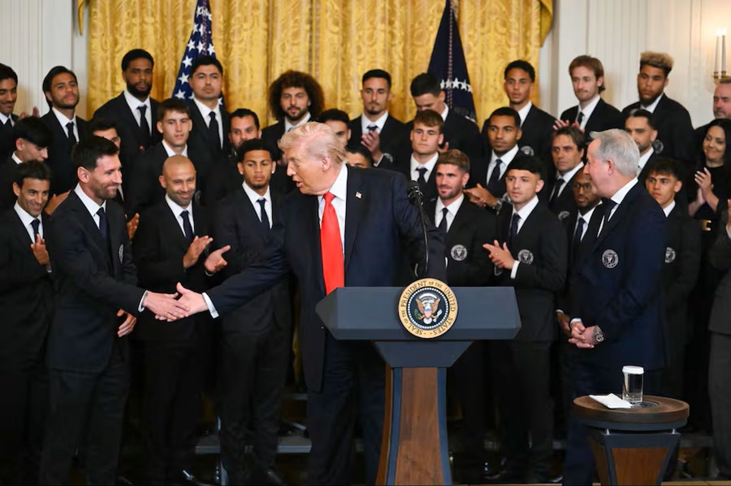 Lionel Messi y Donald Trump
