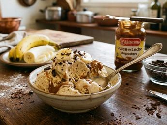Cómo hacer un helado de banana split con solo 3 ingredientes: la receta que te salva el antojo dulce