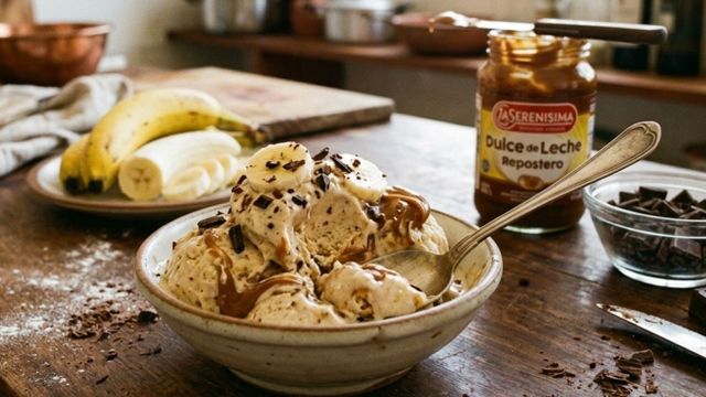 Cómo hacer un helado de banana split con solo 3 ingredientes: la receta que te salva el antojo dulce