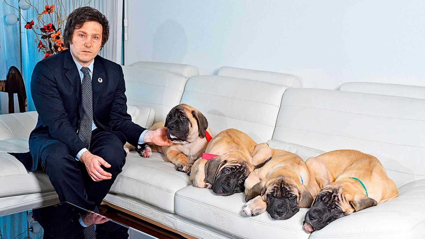 Javier Milei y sus perros clonados