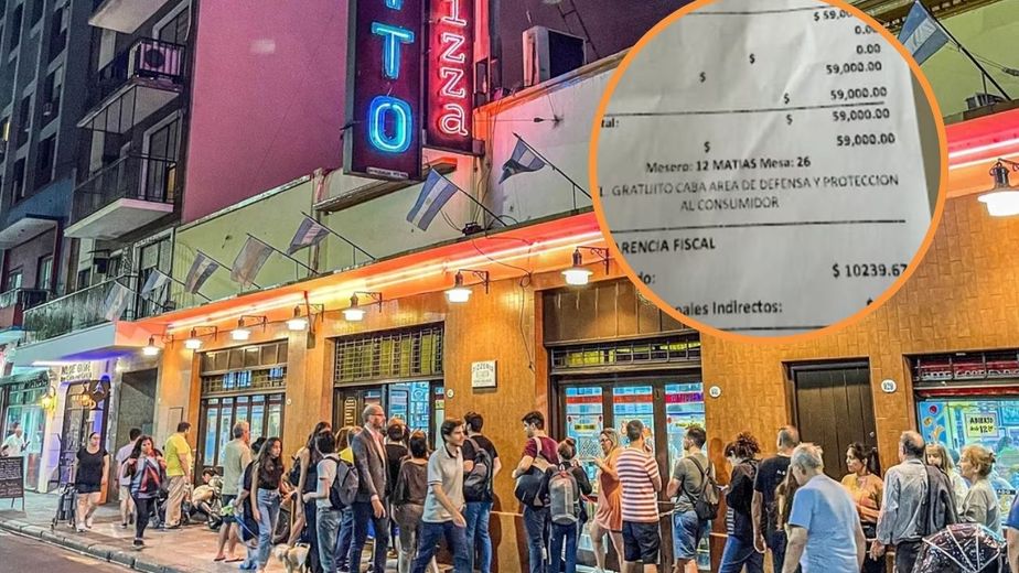 Fue a comer a El Cuartito, publicó el ticket y se hizo viral: en qué gastó $59.000