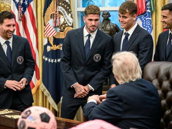Apareció el pícaro comentario que le hizo De Paul a Donald Trump en la visita a la Casa Blanca