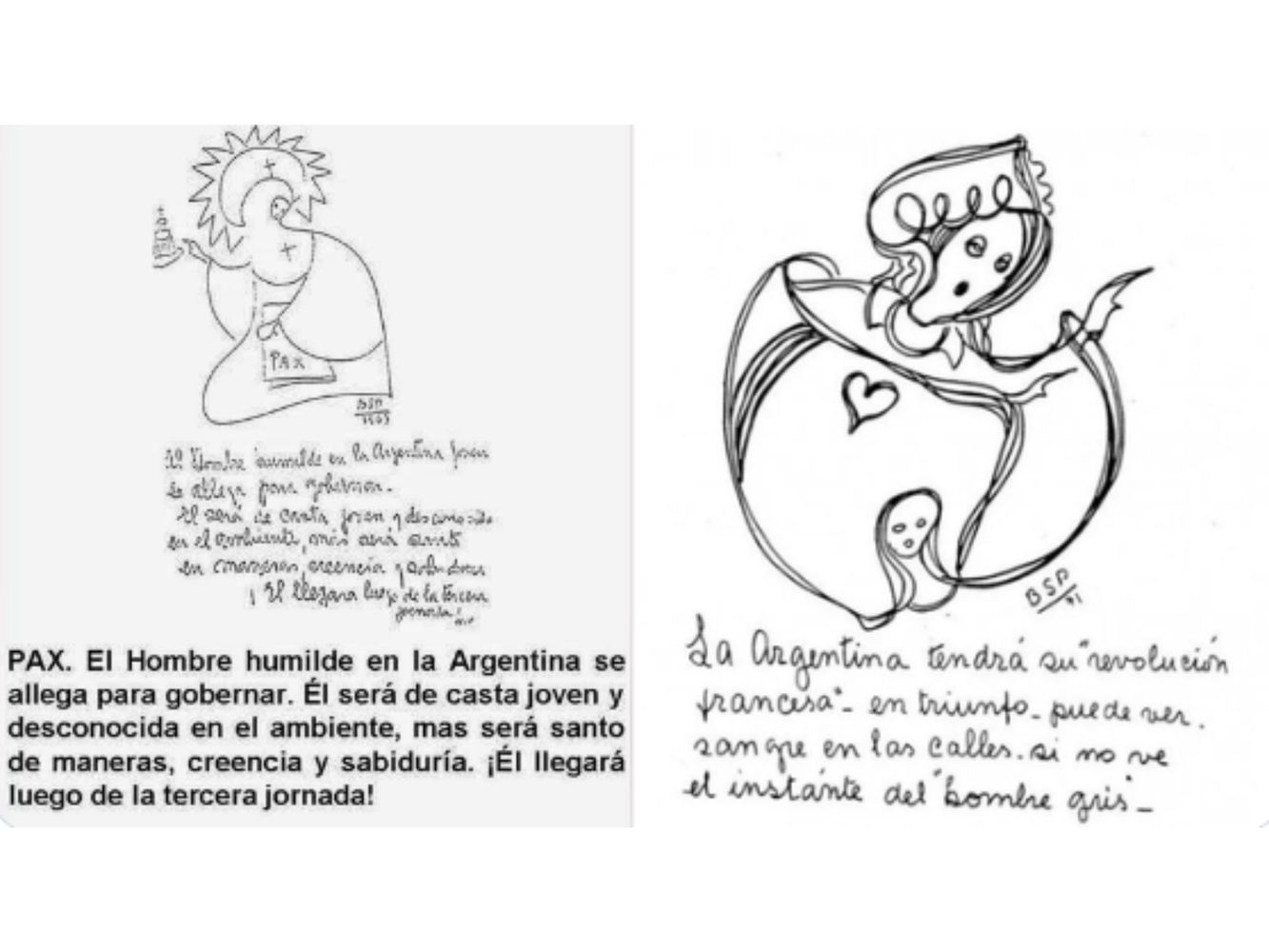 Benjamín Solari Parravicini hizo algunas profecías sobre Argentina.