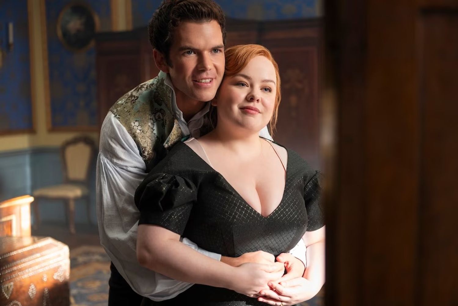 Penelope Featherington y Colin Bridgerton.