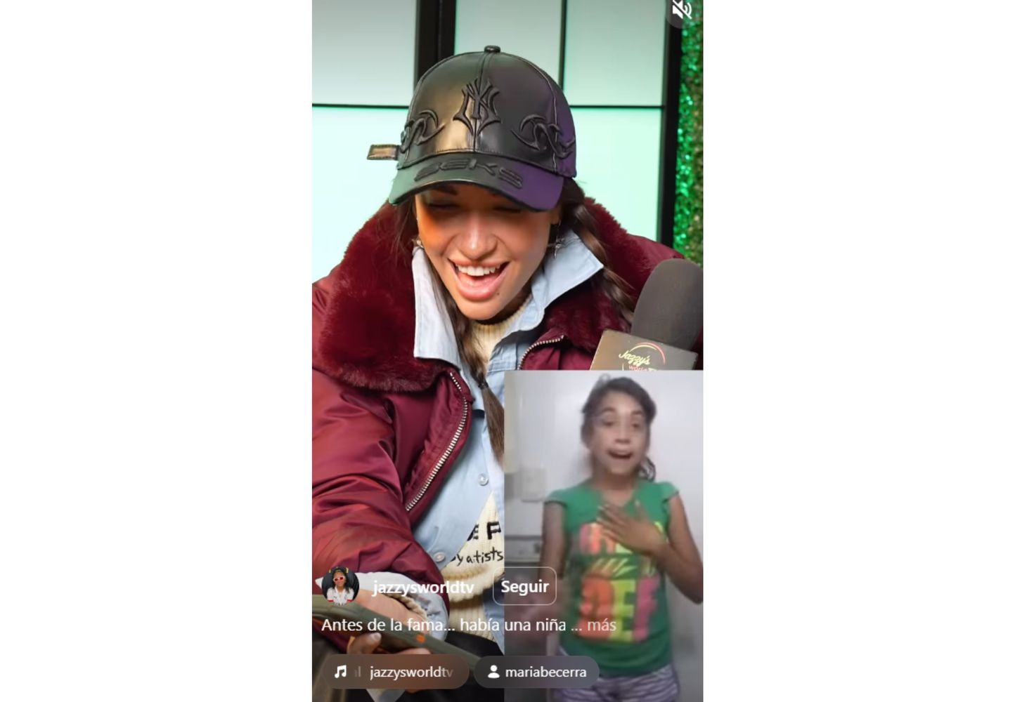 La cantante reaccionó a sus inicios.