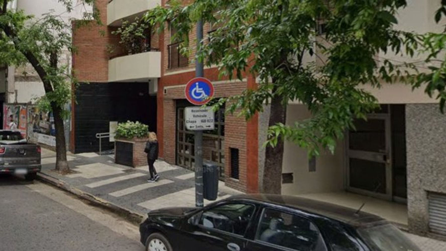 El edificio en Caballito donde se produjo el hallazgo del cuerpo.