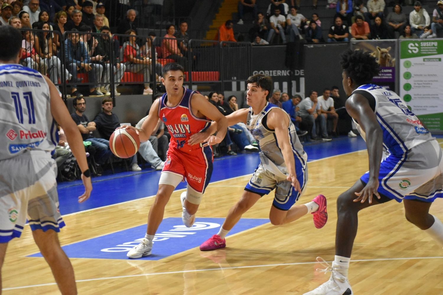 Con 11 puntos, de los cuales tres fueron triples, Bruno Conti se posicionó como el segundo mejor artillero de Jujuy Básquet en la noche del sábado.