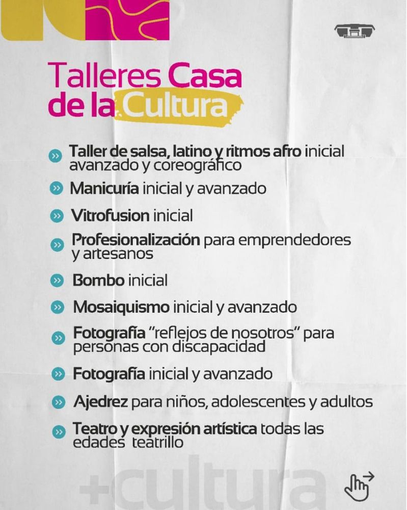 La Casa de la Cultura tendrá más de 60 talleres culturales