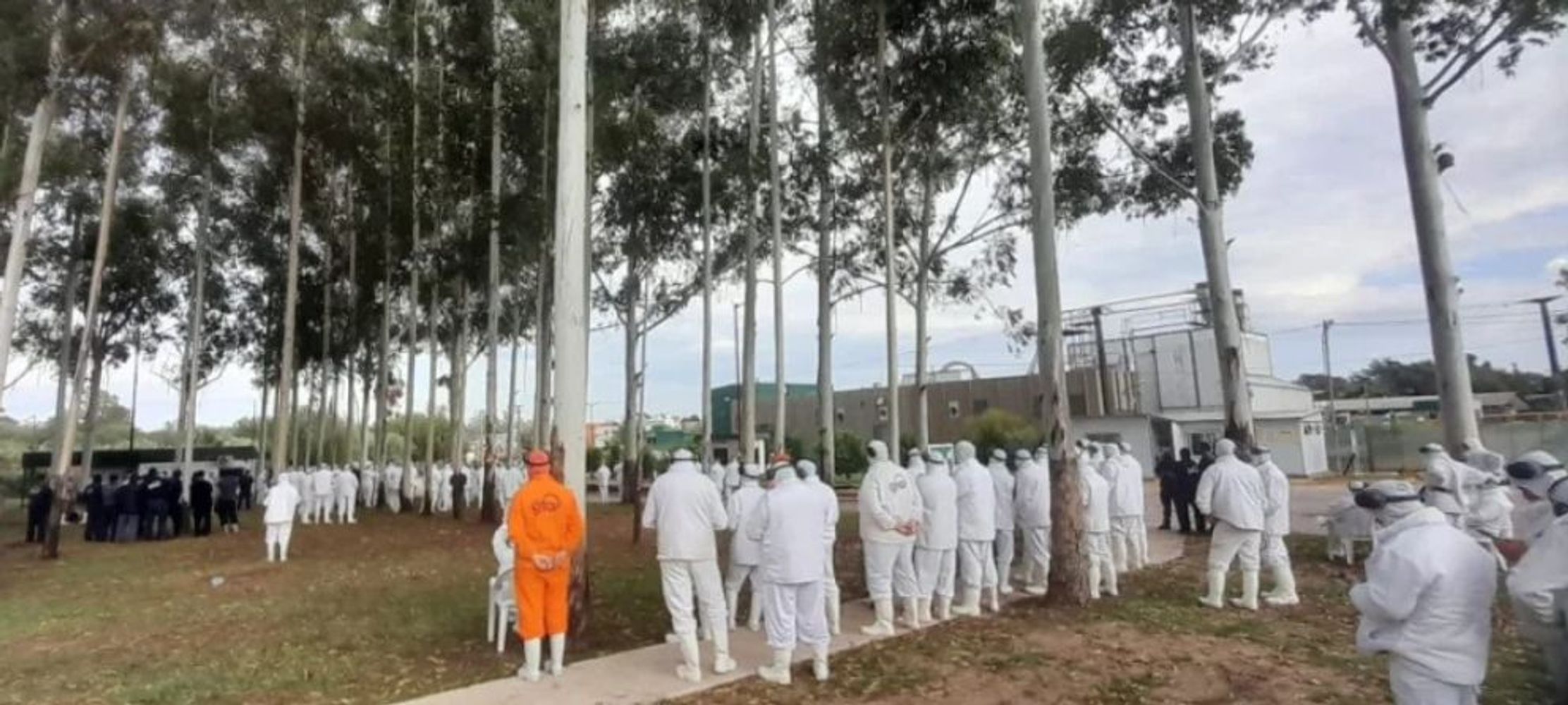 Trabajadores de GranjaTres Arroyos. Foto de archivo.