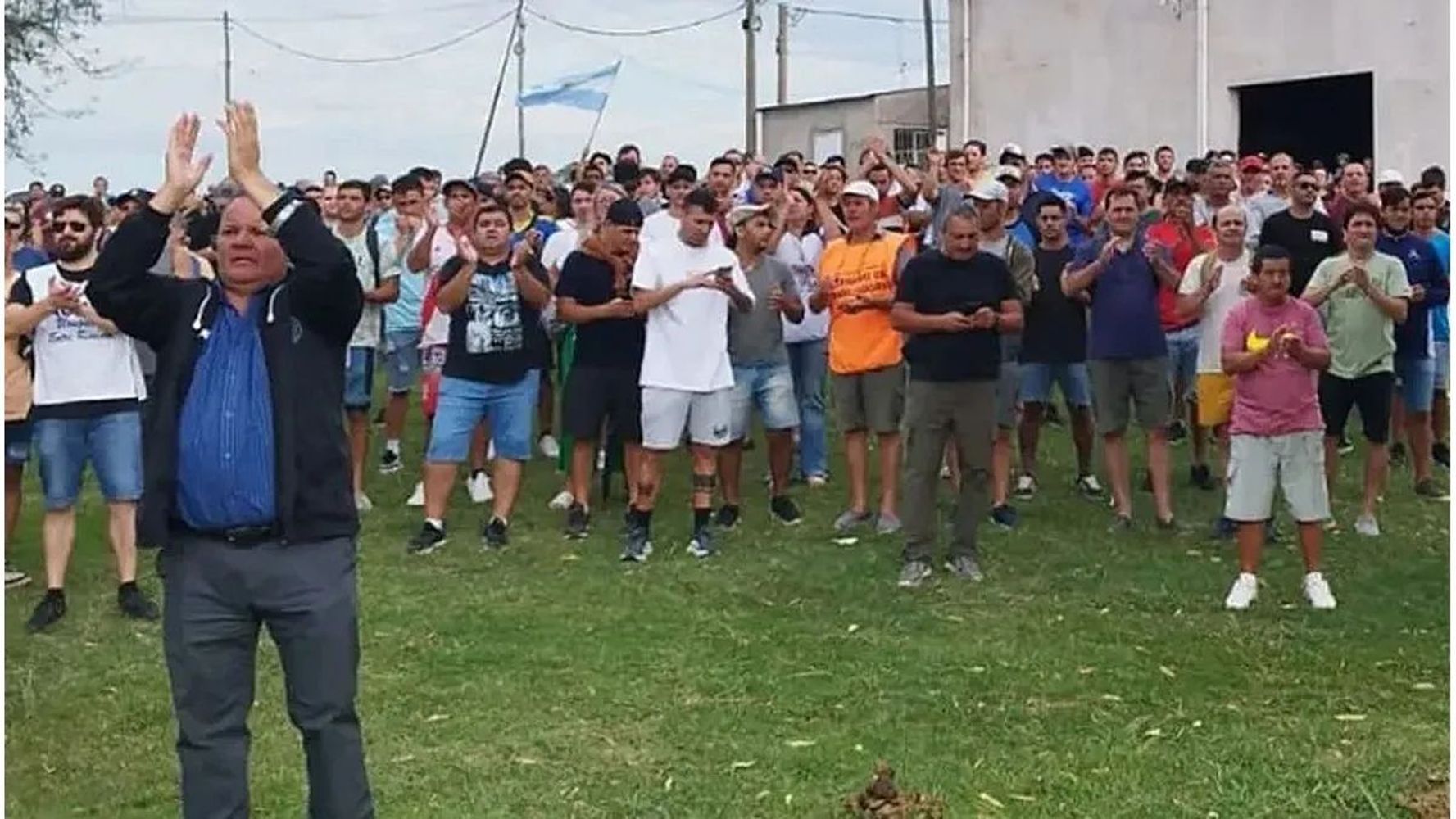 Protesta de trabajadores Tres Arroyos
