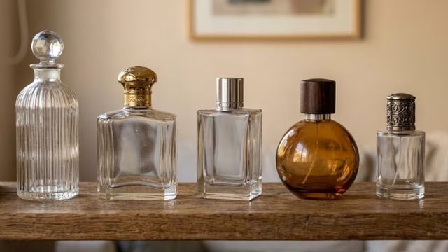 Los frascos de perfume reciclados son la tendencia deco que renueva los ambientes del hogar.
