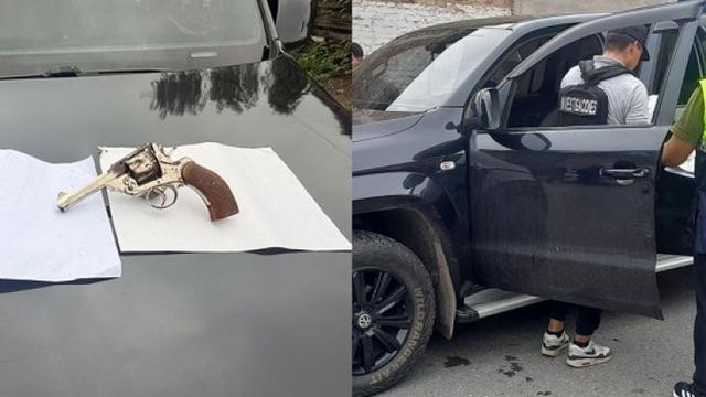 Un operativo en la capital detectó un vehículo buscado y un arma a bordo.