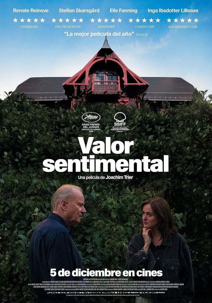 La película Valor sentimental se estrenó durante el año 2025.