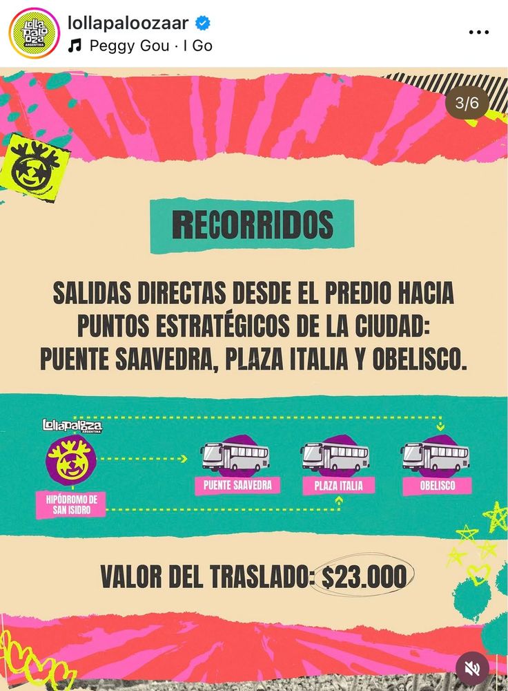Lollapalooza Argentina 2026: cómo viajar, trenes nocturnos y precios del transporte para volver a casa