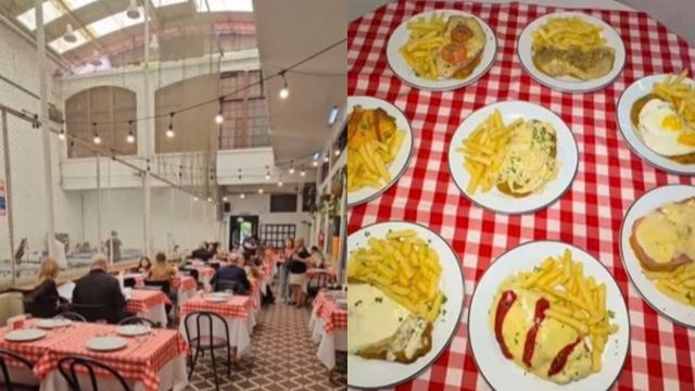Parece un club de barrio pero sirve la mejor milanesa de Buenos Aires: el bodegón que es furor por sus precios y porciones gigantes