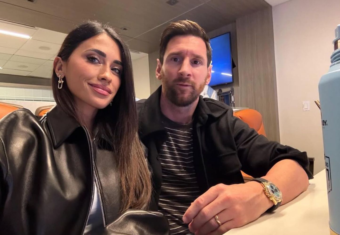 Antonela Roccuzzo y Lionel Messi