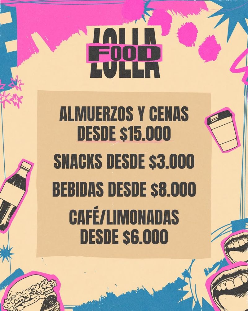 Lollapalooza Argentina 2026: ¿Cuánto cuesta comer en el festival? Precios de comidas y bebidas y dónde cargar las pulseras