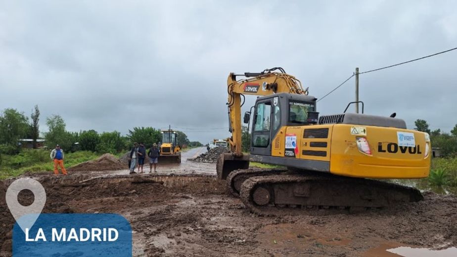 La situación de rutas y diques en la provincia a raiz del agua acumulada
