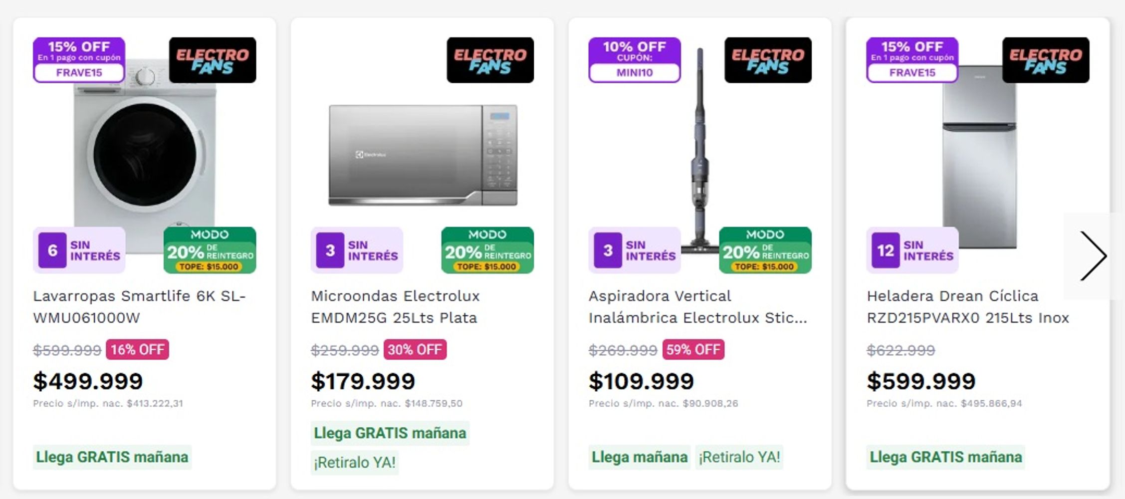Ofertas en Frávega