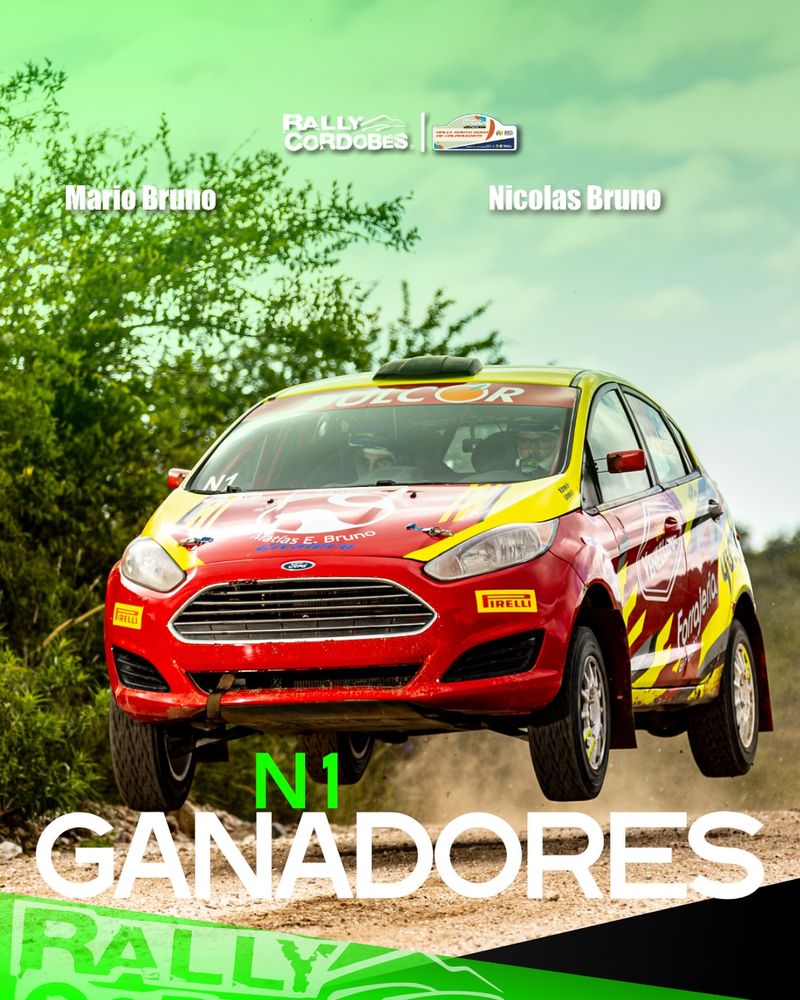 El binomio de Arroyito, Mario y Nicolás Bruno con Ford Fiesta, lograron el primer puesto en la N1