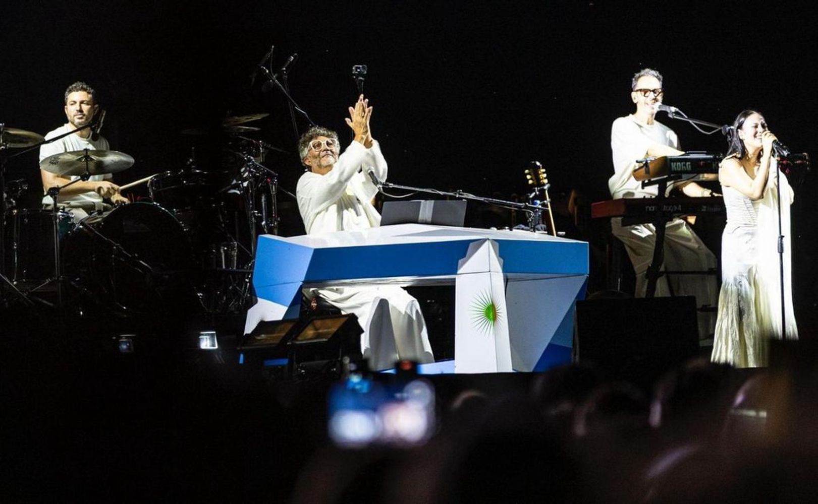 Fito Páez en el Monumento de la Bandera