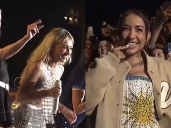 ¡Momento épico! Sabrina Carpenter 'arrestó' a María Becerra en el Lollapalooza Argentina 2026