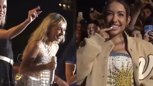¡Momento épico! Sabrina Carpenter 'arrestó' a María Becerra en el Lollapalooza Argentina 2026